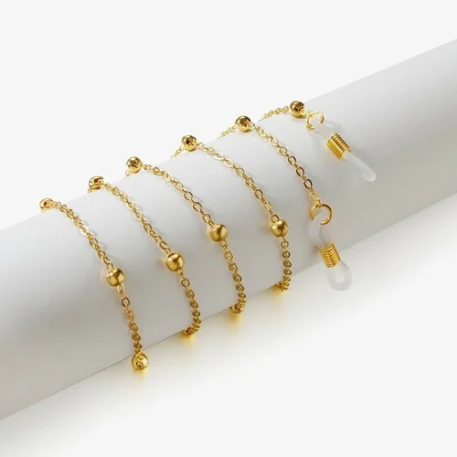 Eyeglass Chain Sunglasses Round Bead Glasses Chain Holder Eyewear Rope Necklace 4