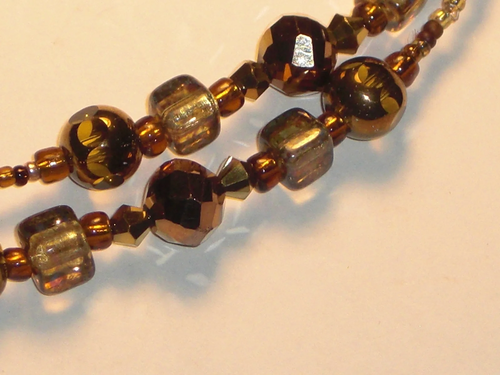 Eyeglass Chain~Brown/Gold Multi~28 3