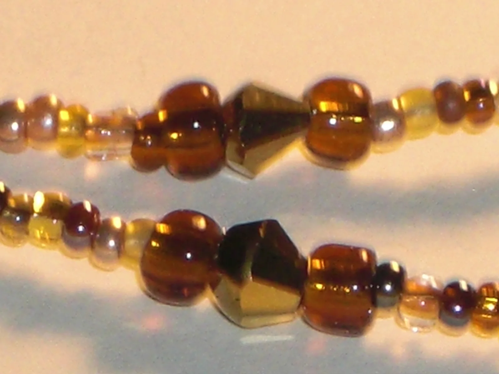 Eyeglass Chain~Brown/Gold Multi~28 4