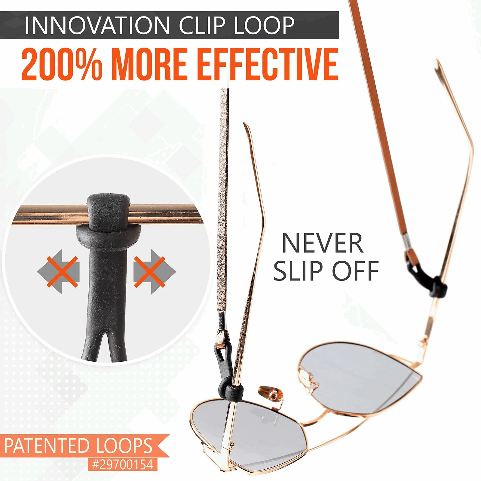 Eyeglass Chains for Women Men Premium ECO Leather Glasses Strap Holder Chain 4