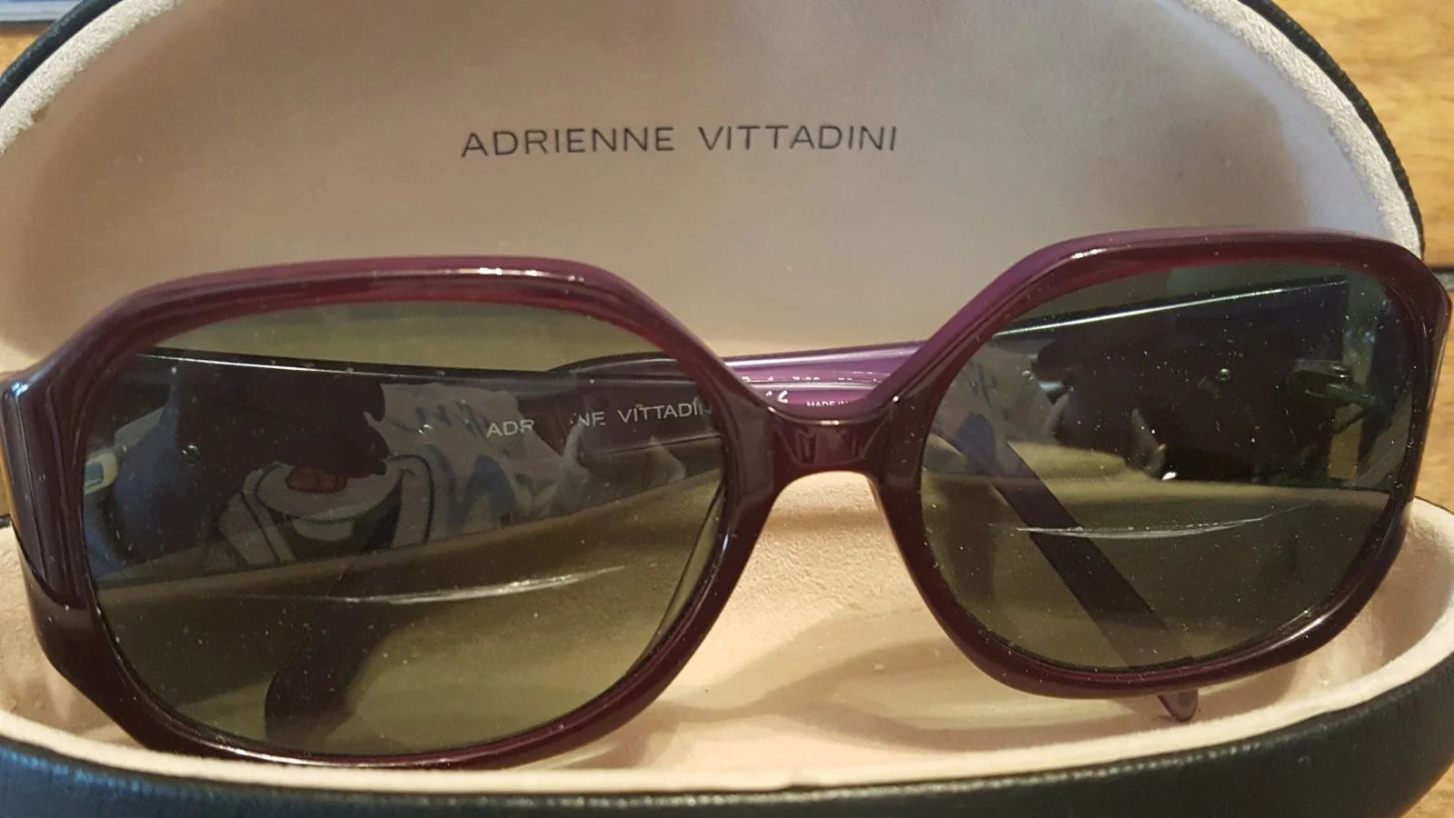 Eyeglass Frames Adrienne Vittadini AV50508 Purple w/Case China Designer Glasses