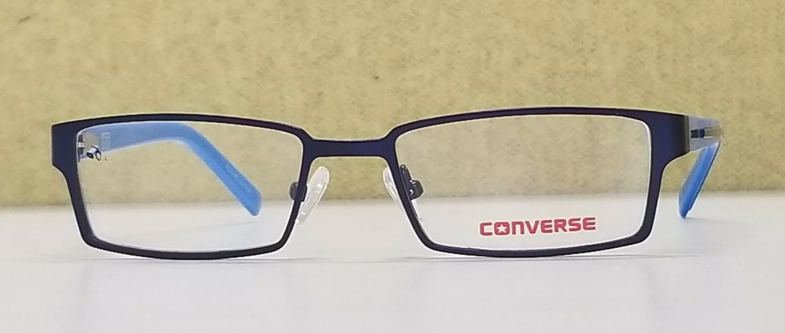 EYEGLASS FRAMES CONVERSE K010 NAVY/ROYAL BLUE BOYS FRIENDLY RECTANGLE 47-16-125