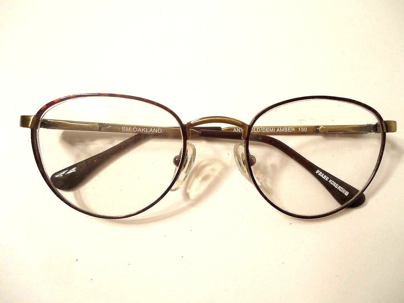 Eyeglass Frames SM Oakland Antique Gold Demi Amber 48 Lot 55 Vintage Retro NOS 2
