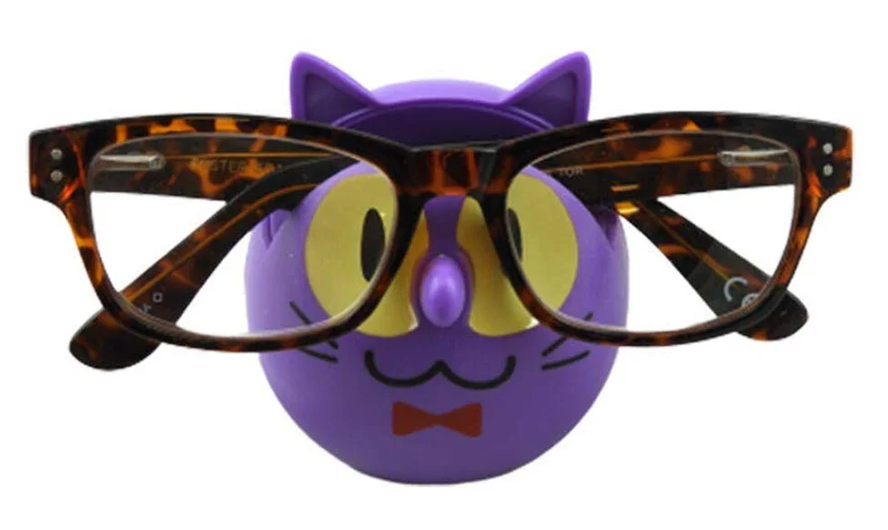 Eyeglass Holder Glasses Sunglasses Stand Display Rack Smartphone Holder Cat 2