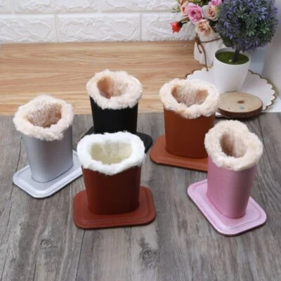 Eyeglass Holders Pu Leather Eyeglass Holder Stands With Soft Plush Lining 2 Pack