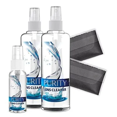 Eyeglass Lens Cleaner Spray (2x) 8 oz + (1x) 2 oz Glasses Cleaner Bottle 6 Piece