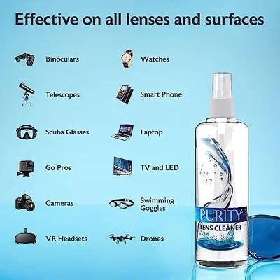 Eyeglass Lens Cleaner Spray (2x) 8 oz + (1x) 2 oz Glasses Cleaner Bottle 6 Piece 3