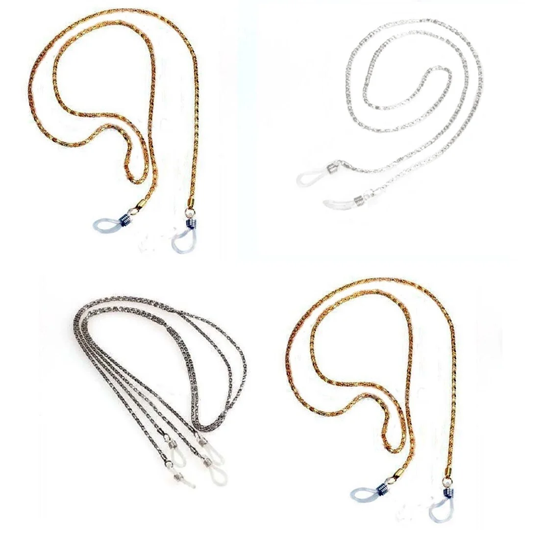 Eyeglass Necklace Exquisite DELICATE Gold Silver Black Metal Chain Cord Holder