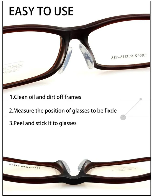 Eyeglass Nose Pads, Adhesive Anti-Slip Nose Pads, Soft Silicone Nose Pad Cushion 3