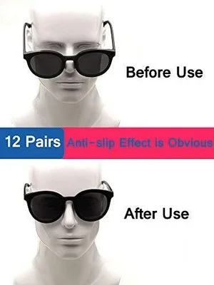 Eyeglass Nose Pads Adhesive Silicone Soft Anti Slip Nose Pads for Plastic Fra... 4