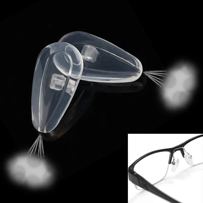 Eyeglass Nose Pads Screw-In Eyeglass Repair Kit Anti-Slip Soft Silicone Air Cham 2