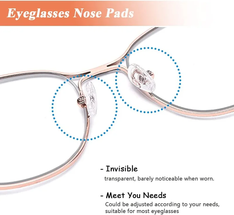 Eyeglass Nose Pads Set 150 Pairs Soft Anti-Slip Air Chamber Glasses Nose Pad Set 4