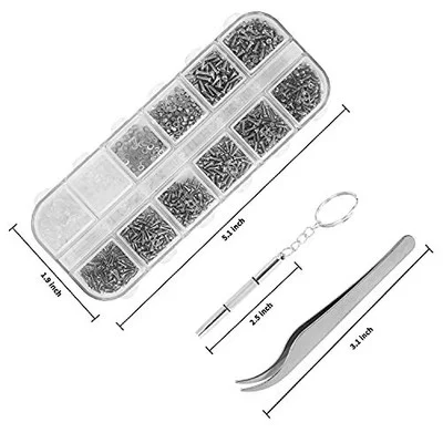 Eyeglass Nose Pads Set and Assorted Tiny Screws Nut Washer with Screwdriver,Eyeg 2