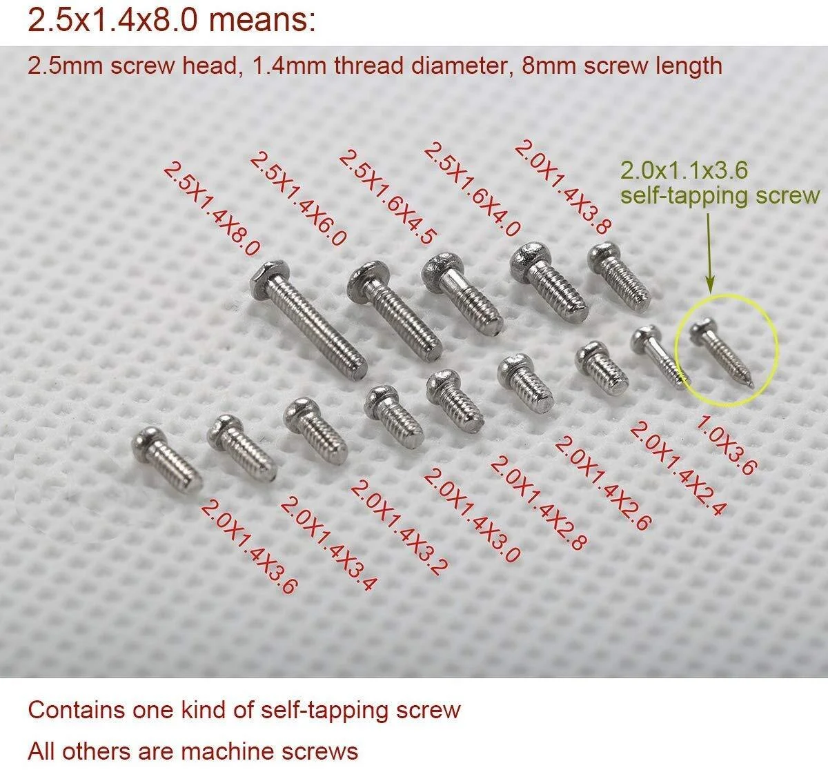 Eyeglass Nut Screws Nose Pads Screwdriver Watch Glasses Optical Repair Tool Set 3