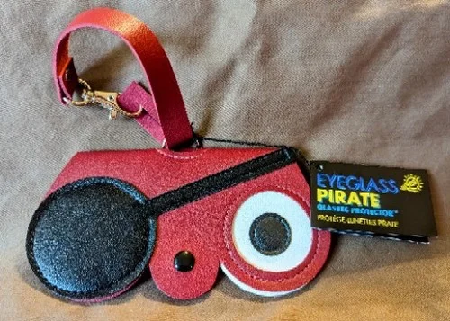 Eyeglass Pirate Glasses Protector Case Cover w/Strap Sunglasses Soft CUTE NWT