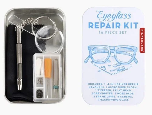 Eyeglass Repair Kit, 16 Pieces Set, Kikkerland, New