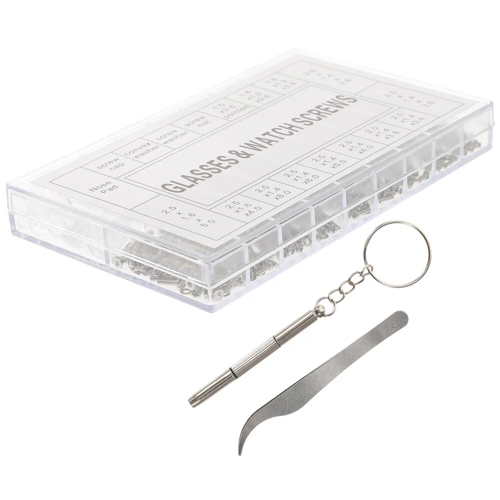 Eyeglass Repair Kit Glasses Arm Replacement Nose Pads Screws for Eyeglasses 3