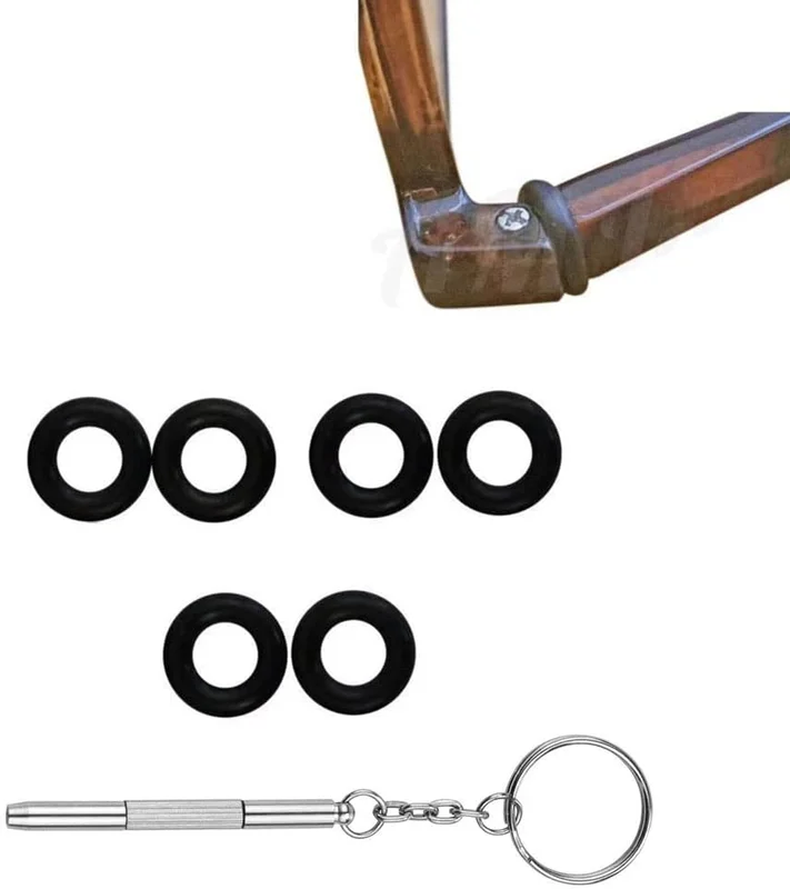 Eyeglass Repair Kit Glasses Grips Hinge Tighteners Silicone Hinge Rings Eyeglass