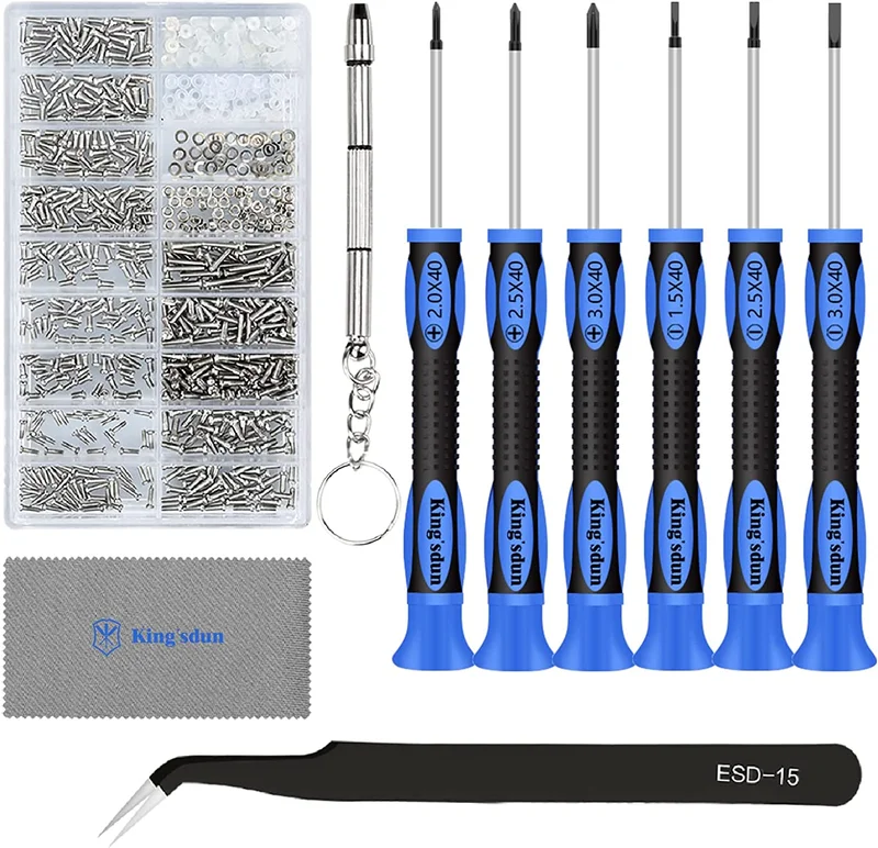 Eyeglass Repair Kit - Precision Screwdriver - Easy to Store - 4 x 3.5 inches