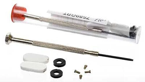 Eyeglass Repair Kit (Screwdriver, 4 Mixed screws, 2 Hinge Rings, 2 Nose Pads)