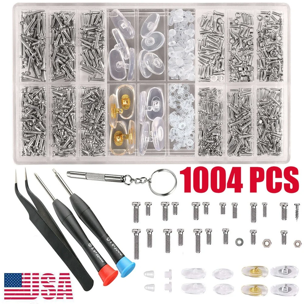 Eyeglass Repair Kit, Sunglasses Repair Tool Kit with Eyeglass Screws,..