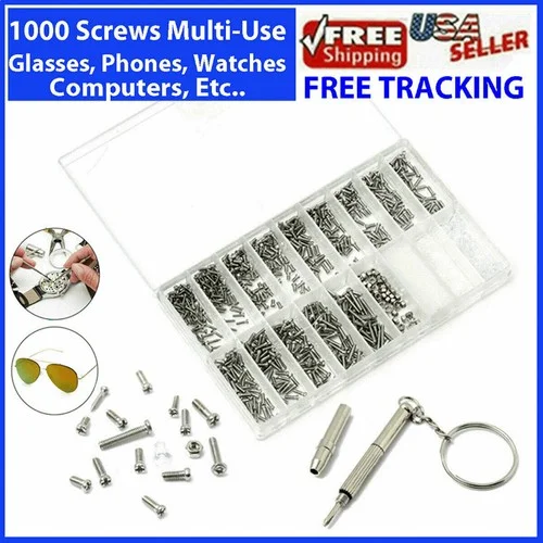 Eyeglass Repair Tools Kit with Screws Nose Pad Sunglasses Nose Piece Replacement 2