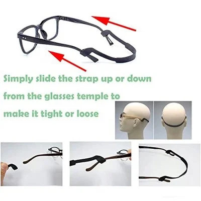 Eyeglass Strap Eyewear Retainers, Silicone Glasses strap, Non-slip Elastic 4