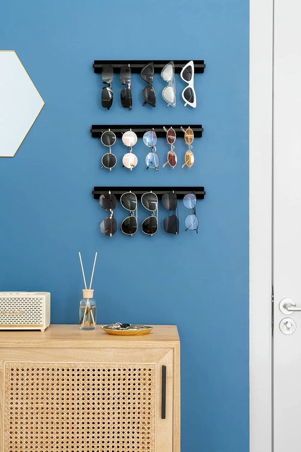 Eyeglass Sunglasses Storage Display Wall Mounted Organizer holder for Glasses 2