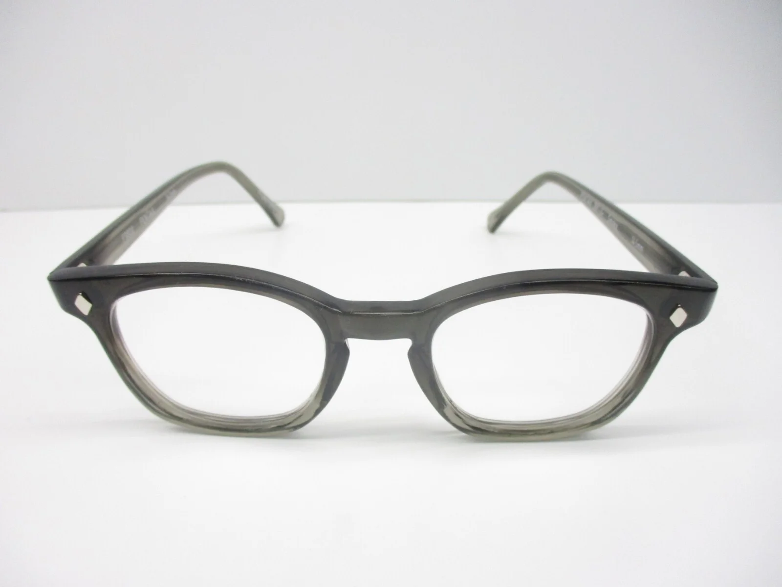 Eyeglasses Classic 60s Style Horn Rim Retro Custom Two Tone Clear Hoya 48 Medium 4
