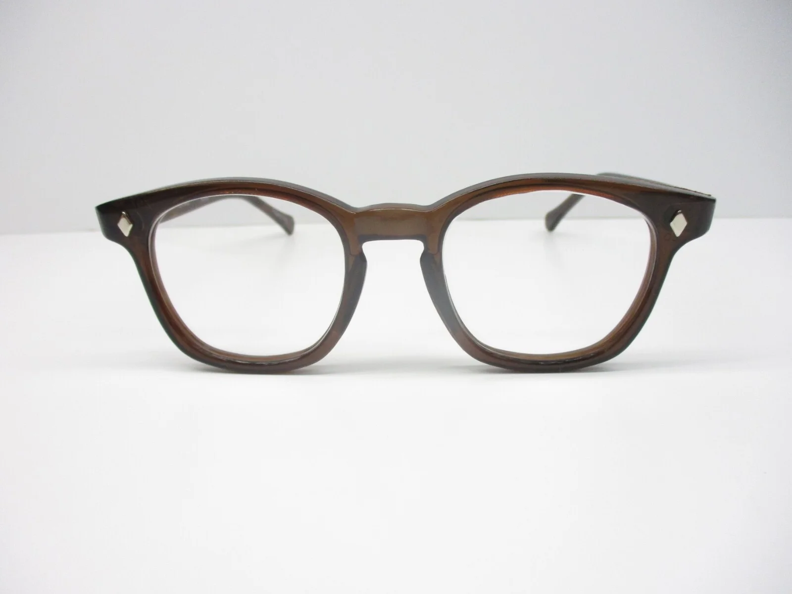 Eyeglasses Classic Style Horn Rim Hipster Custom Two Tone Clear 50 Hoya Large 2