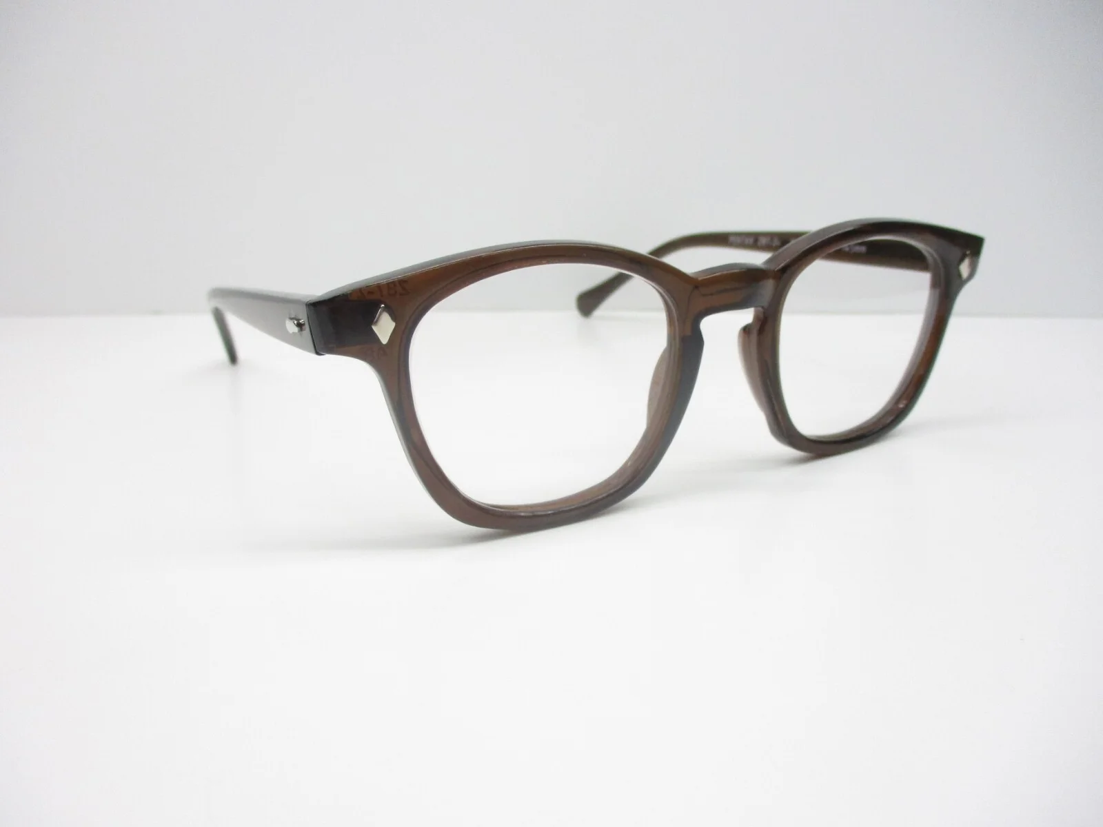 Eyeglasses Classic Style Horn Rim Hipster Custom Two Tone Clear 50 Hoya Large 3