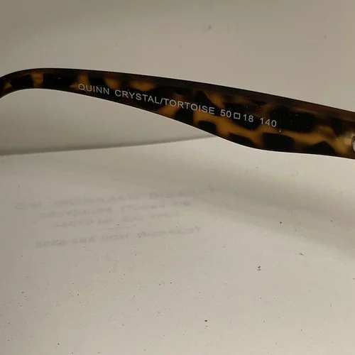 Eyeglasses frames affordable designs Quinn Crystal/TORTOISE 50/18-140 2