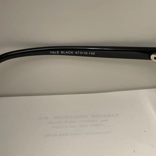 EYEGLASSES FRAMES AFFORDABLE DESIGNS YALE BLACK 47/19-140 3