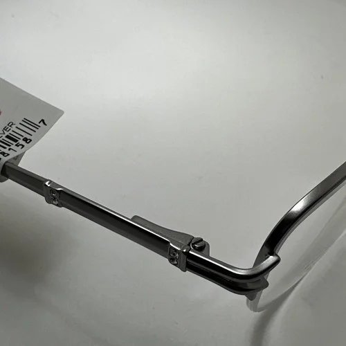 EYEGLASSES FRAMES ALTAIR GENESIS SILVER 57-18/145 EXTENDED FIT STAINLESS STEEL 4