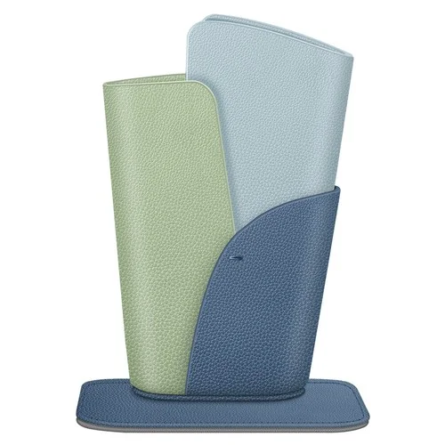 Eyeglasses Holder Anti-scratch Premium Vegan Leather Glasses Stand Case for Desk 4