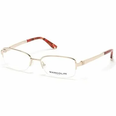 Eyeglasses Marcolin for women rectangle MA 5011 032 gold 52-17-135