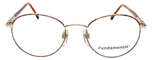 Eyeglasses for Men/Women made in Italy Round Palladium by Safilo 51-19-145 2