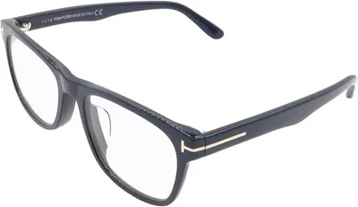 Eyeglasses Tom Ford FT 5662 -F-B Asian fit 001 Shiny Black/Blue Block Lenses... 2