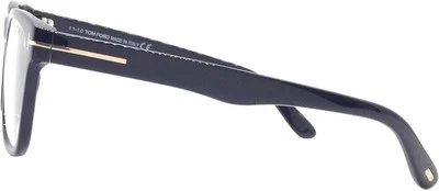 Eyeglasses Tom Ford FT 5662 -F-B Asian fit 001 Shiny Black/Blue Block Lenses... 3