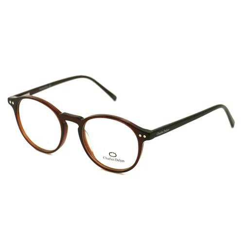 Eyeglasses Womens Brown Frames Round 47 20 140 by Charles Delon Round