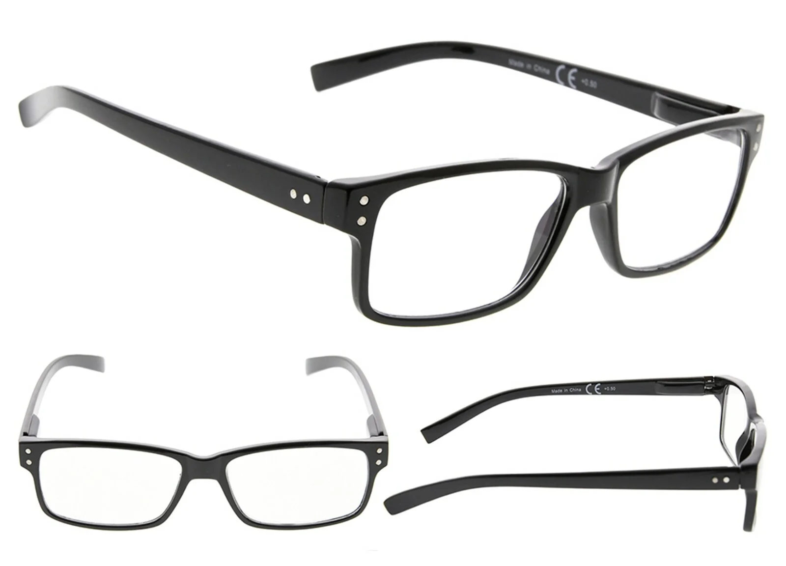 EyeKepper 5 Pack Reading Glasses Spring Hinge Readers Eyeglasses For Men Women 2