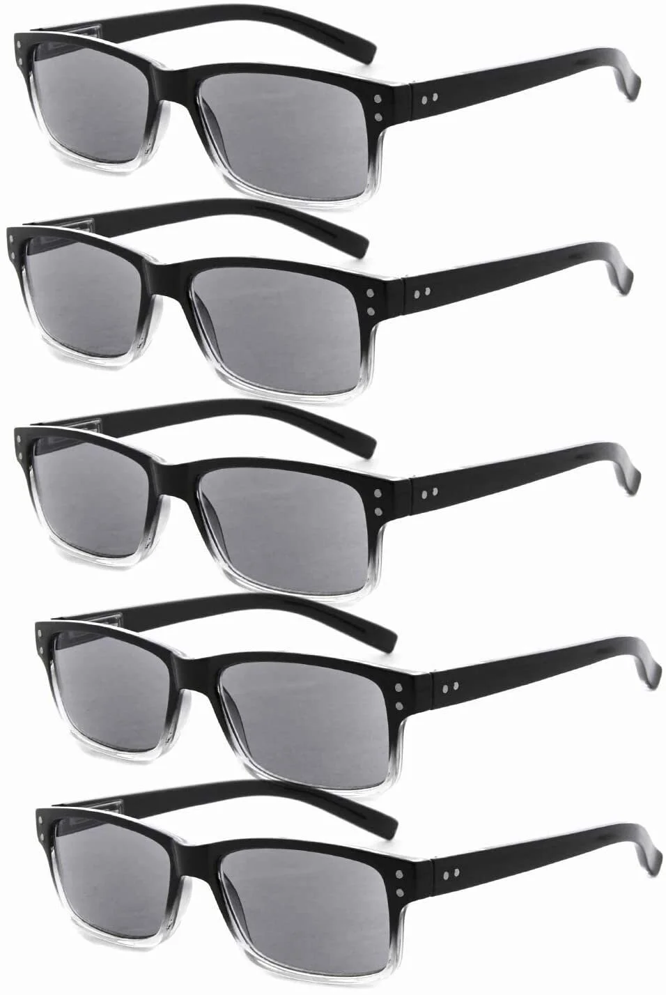 Eyekepper Reading Glasses 5 Pack Readers Men Women Eyeglasses Spring Hinge 3