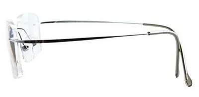 Eyekepper Titanium Rimless Eyeglasses Men Women Silver 3