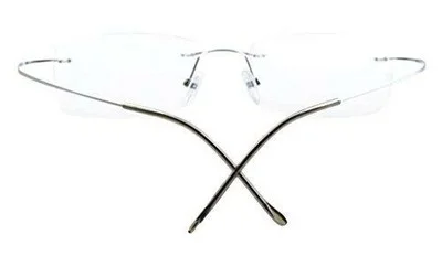 Eyekepper Titanium Rimless Eyeglasses Men Women Silver 4