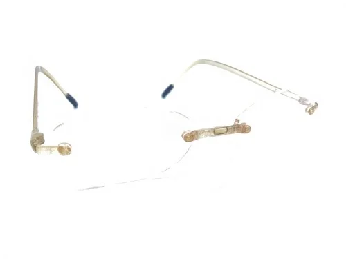 Eyephorics Translucent Brown Clear Rimless Eyeglasses Frames 140 Swiss Designer