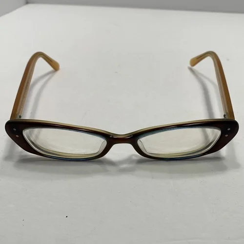 Eyes On Freemont Eyeglasses Frames Brown Clear Two Tone Cat Eyes 2