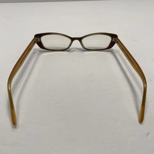 Eyes On Freemont Eyeglasses Frames Brown Clear Two Tone Cat Eyes 3