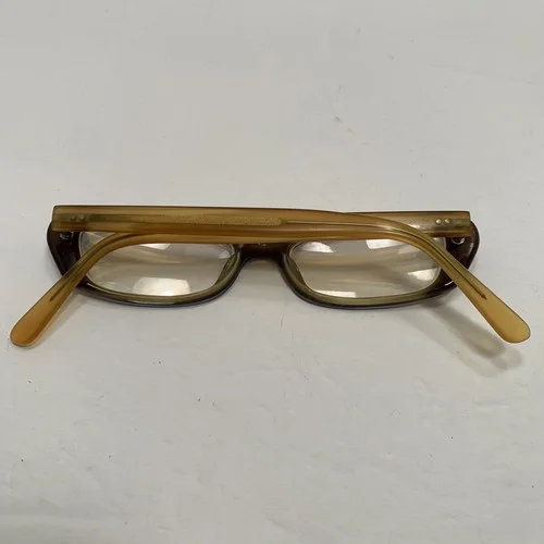 Eyes On Freemont Eyeglasses Frames Brown Clear Two Tone Cat Eyes 4