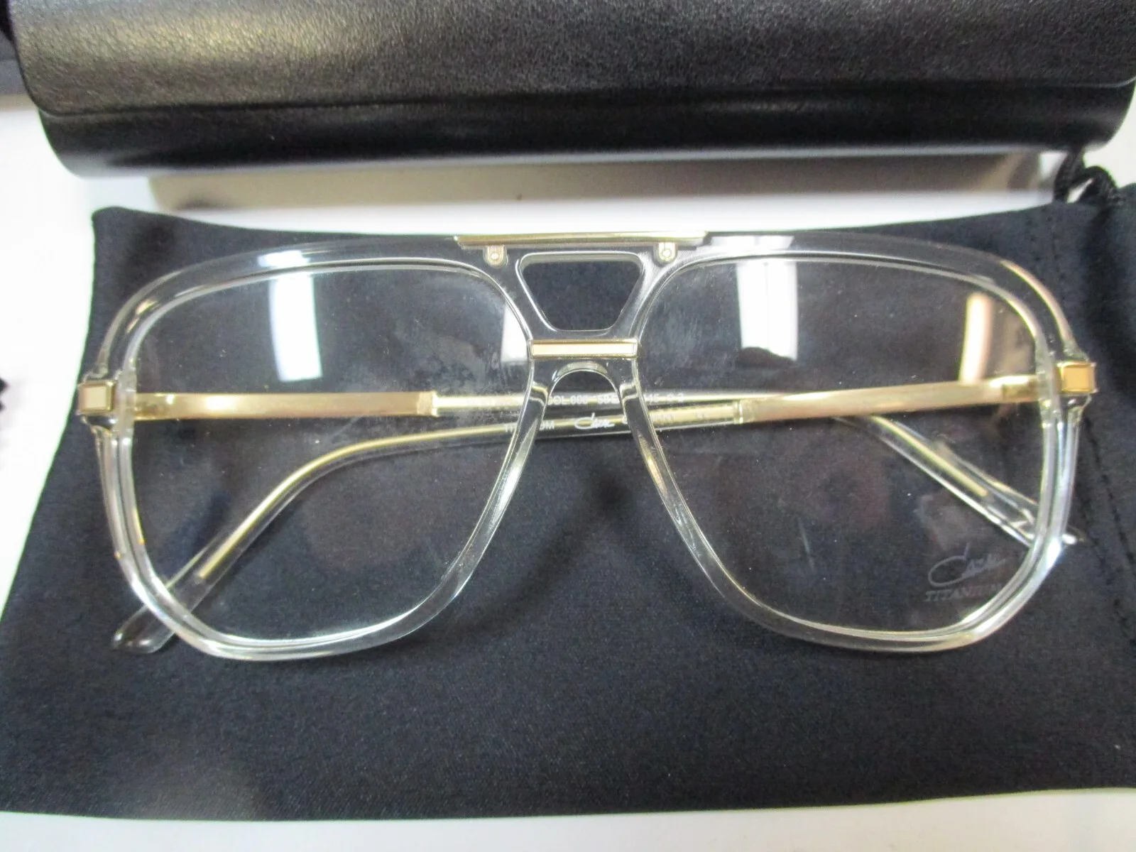 Eyewear Cazal 6025 003 Crystal Gold 58 12 145 100% Authentic Cazal Made in Germa 2