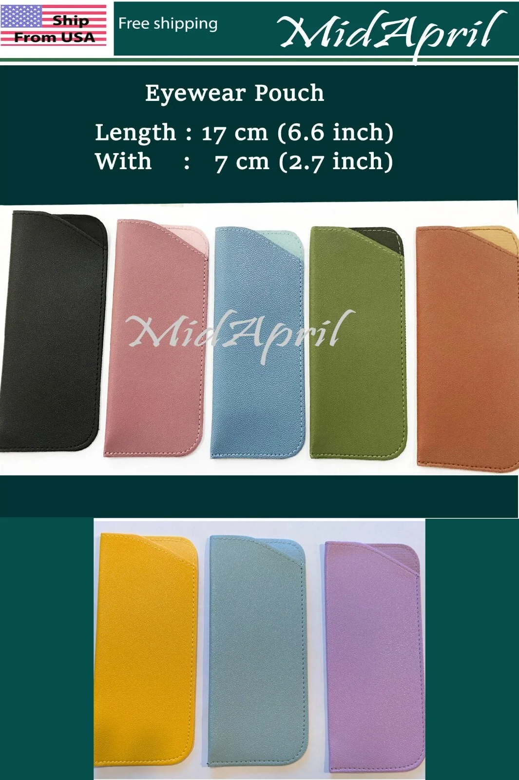 Eyewear Pouch Sunglass Eyeglass Carry Case Soft (please match sizes )